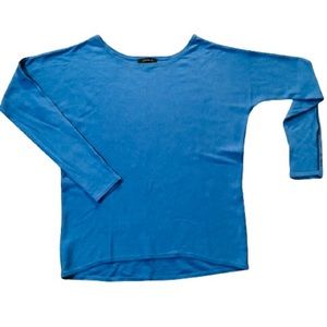 Ann Taylor Sweater Wool Blend w/ Black Trim Size S